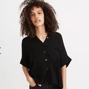 Madewell black Daily Drapey Shirt